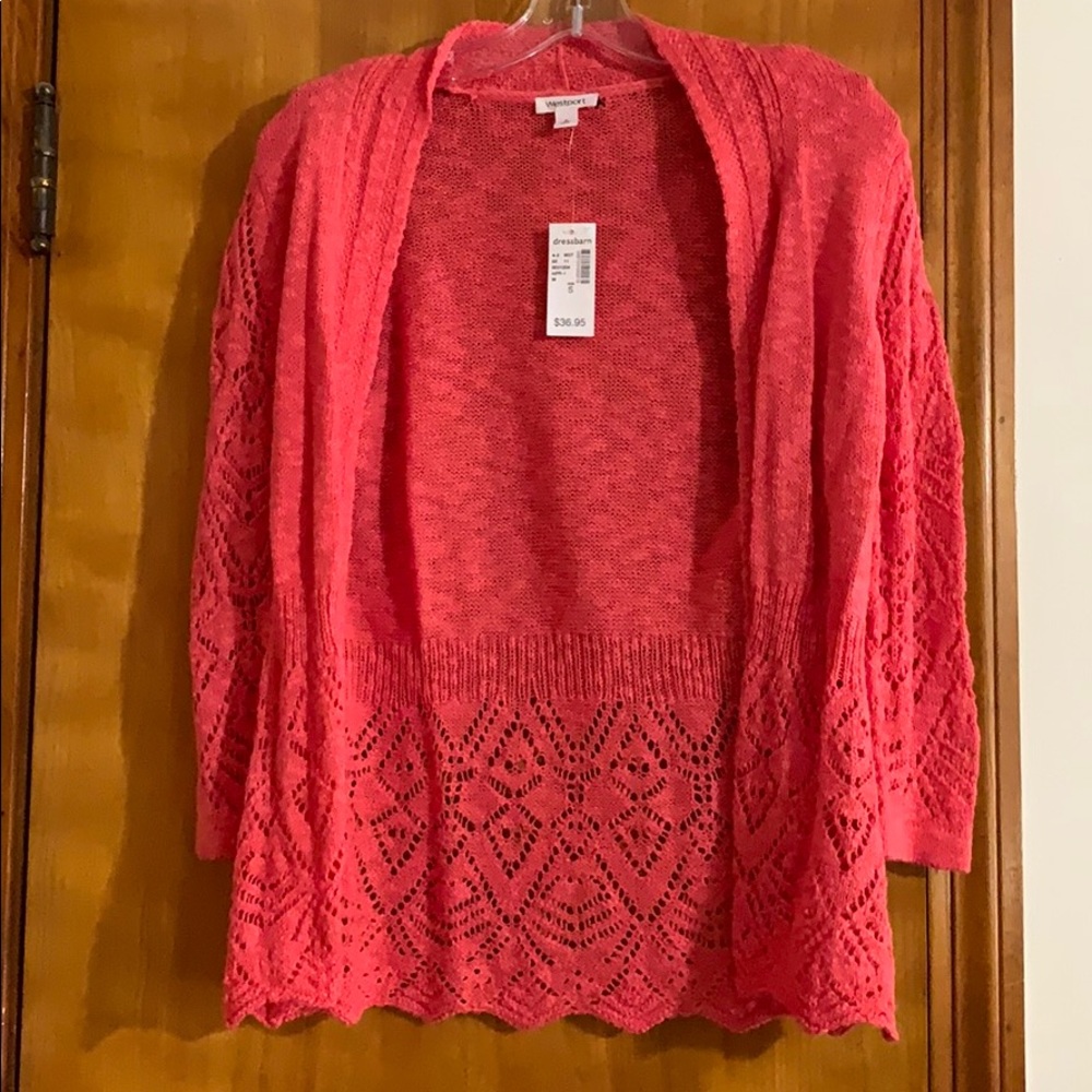 Salmon colored sweater. New with tag